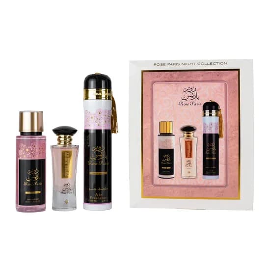 Ard Al Zaafaran Kit Rose Paris Night 3 PCS