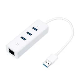 Hub USB 3.0 TP-Link UE330 3 Portas / Ethernet Gigabit RJ-45