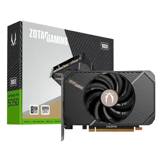 Placa de Vídeo 8GB Exp. GF-RTX5050 Zotac Solo DDR6 ZT-B50500G-10L