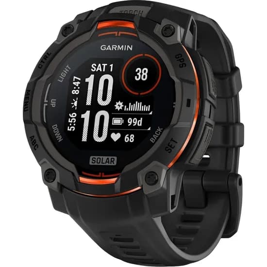 Relógio Smartwatch Garmin Instinct 3 Solar 45 MM - Preto (010-02934-00)