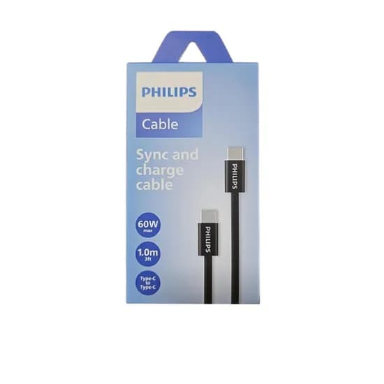 Cabo Philips DLC5051CB/70 Usbc A Usbc 1 Metro - Black