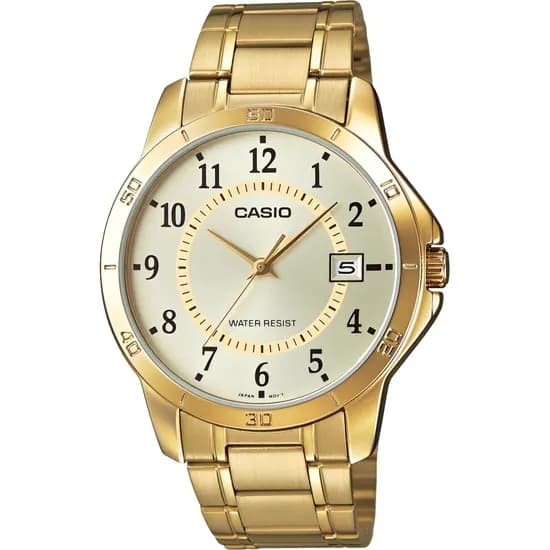 Relógio Casio MTP-V004G-9BUDF Analógico Unissex - Gold