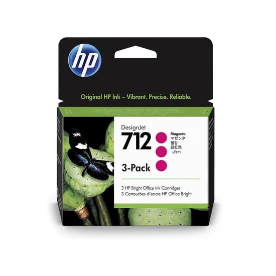 Cartucho HP 712 (3ED78A) Magenta 29ML T250 3-Pack