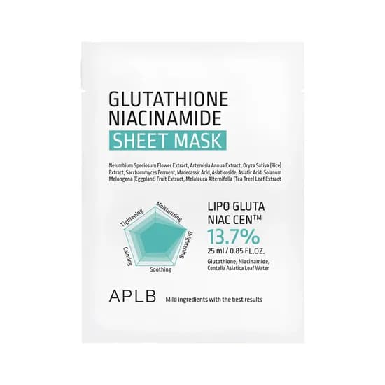 Mascarilla Facial Aplb Sheet Mask Glutathione Niacinamide 25ML