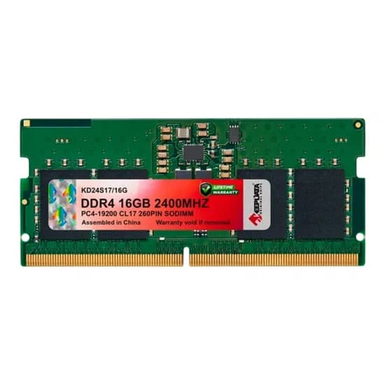 Memória para Notebook Keepdata, DDR4 16GB (1X16GB), 2400MHZ, So-DIMM, KD24S17/16G, Verde