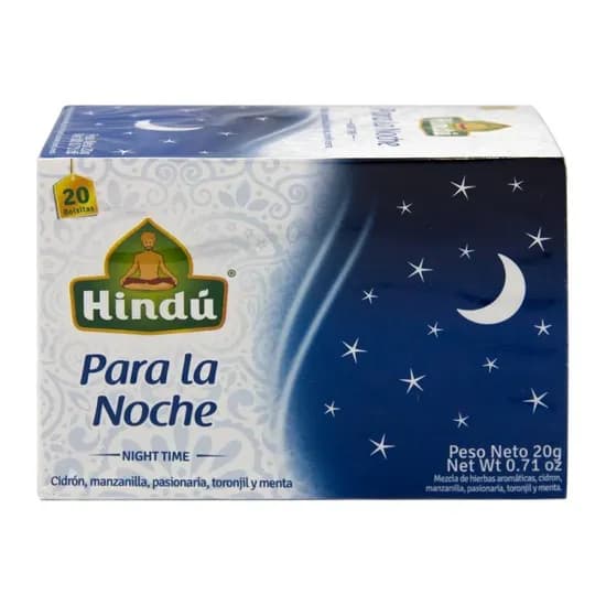 Chá Relaxante para de Noite 20 Saquinhos Hindu