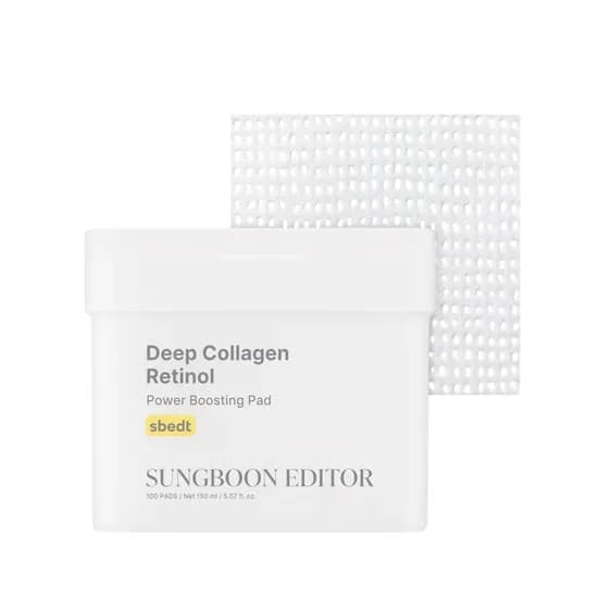 Sungboon Editor Deep Collagen Retinol Power Boosting 100 Pad 190ML