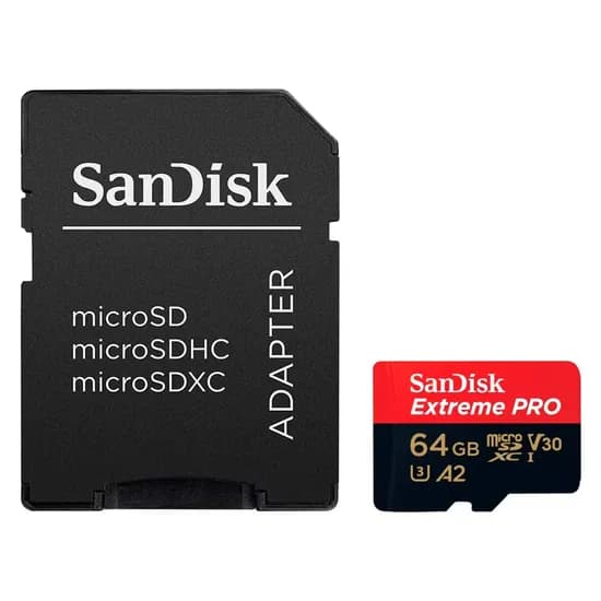 Cartão de Memória Micro SD Sandisk Extreme Pro U3 64GB 200MBS - SDSQXCU-064G-GN6MA