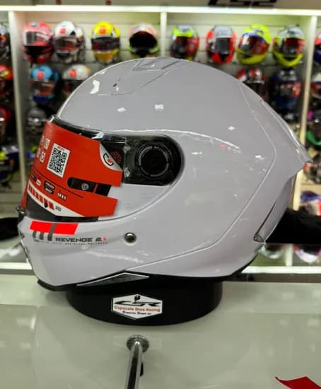 MT Casco Revenge 2 Kley Bo Blanco Perla Brillo