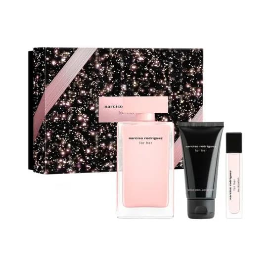 Kit Perfume Narciso Rodriguez For Her Edp Feminino 3PCS 0765